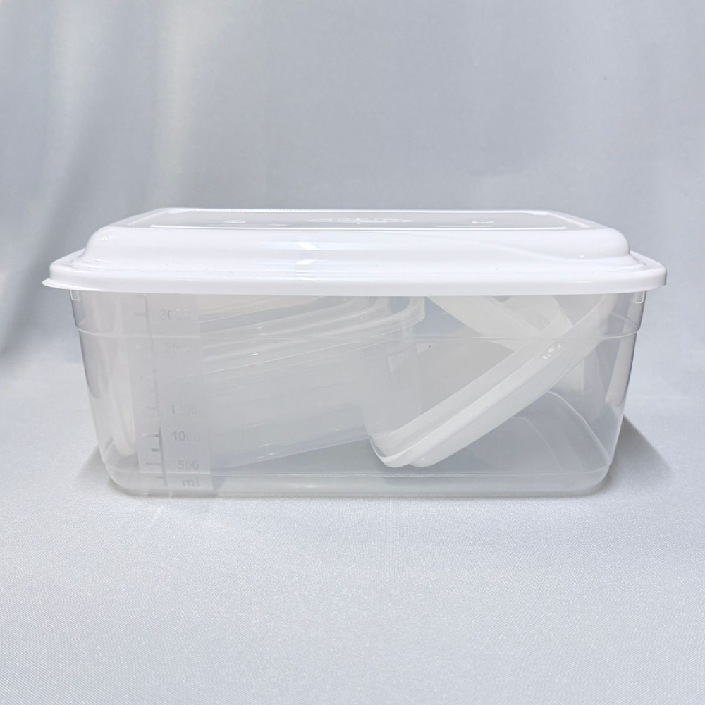Kit 7 Potes Rectangulares Pop - 200ml a 3.6L - Imagen 2
