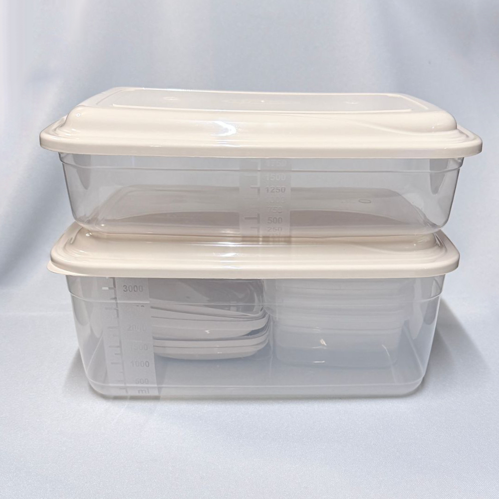 Kit 10 Potes Rectangulares Pop - 250ml a 3.6L - Imagen 2