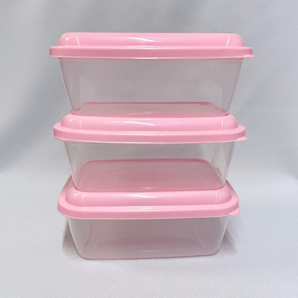 Kit 3 Potes Rectangulares 800 ml - Imagen 2