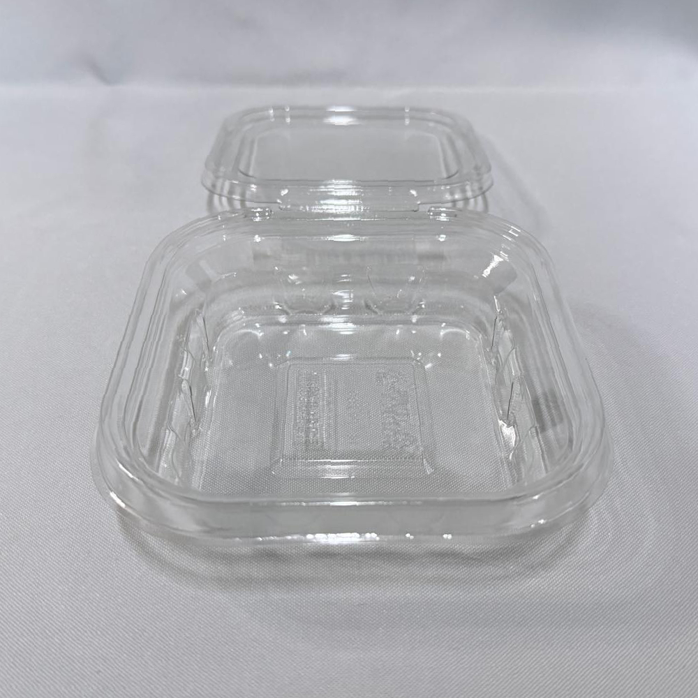 Pote Rectangular PET con Tapa Lacre 240 ml (Caja x 100 un) - Imagen 2