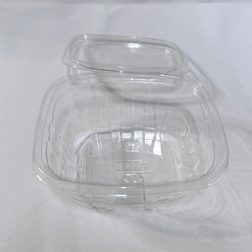 Pote Rectangular PET con Tapa Lacre 480 ml (Caja x 100 un) - Imagen 2