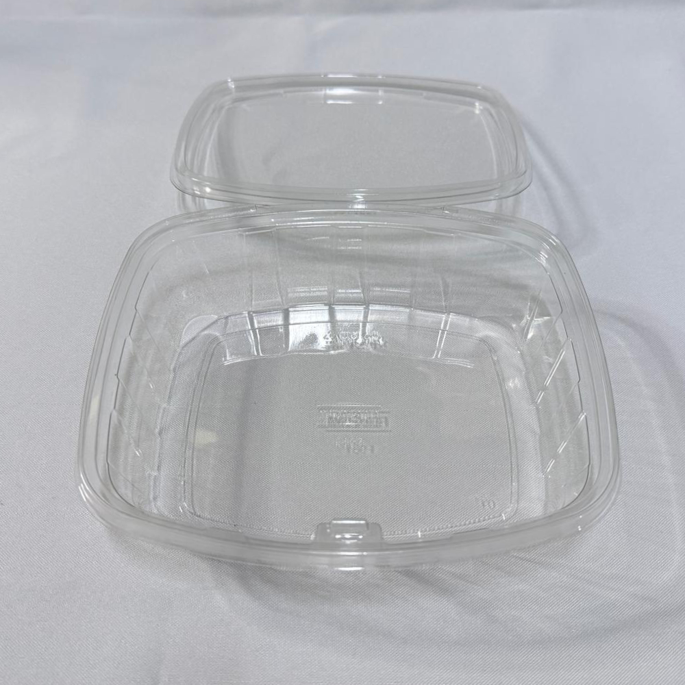 Pote Rectangular PET con Tapa Lacre 840 ml (Caja x 100 un) - Imagen 2